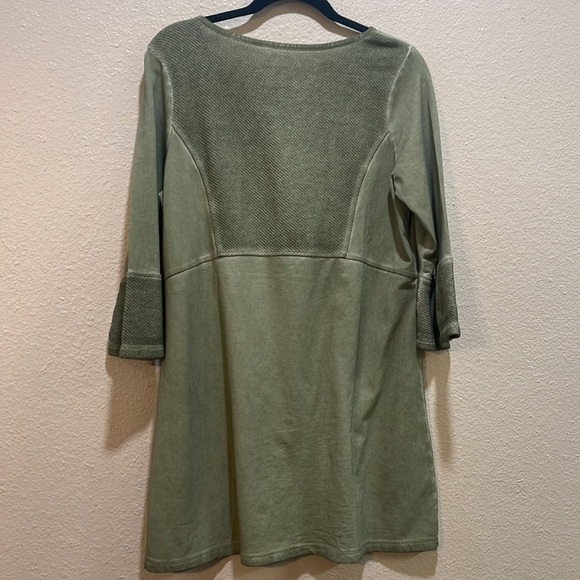 Soft Surroundings RIHANNON Green Beaded Embroidered Knit Tunic M - Picture 7 of 10